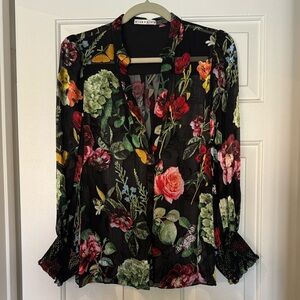 Alice + Olivia Multicolor Floral Blouse